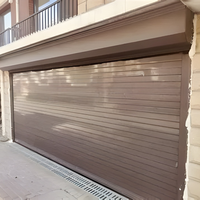 Profils carrés en alliage marron café série 6000 pour portes à enroulement, lames de porte roulante, vente en gros