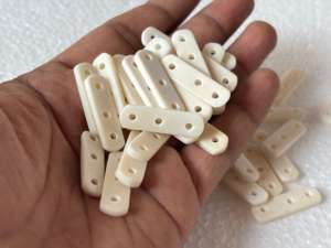 Separadores de Hueso de Búfalo Blanco Natural de 3 Agujeros, Hechos a Mano, Conector de Joyería Multihilo, Suministros para Gargantillas Tribales, Fornituras Étnicas - Product Image 3