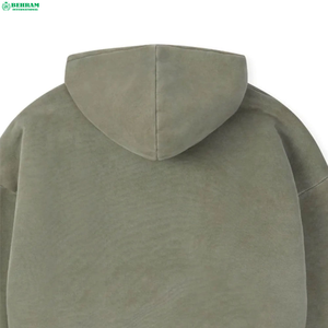 Sweat-shirts à capuche personnalisés en gros avec logo, 100 % coton, vierges, thermiques, oversize, unisexes, écologiques, pour l'hiver - Product Image 4