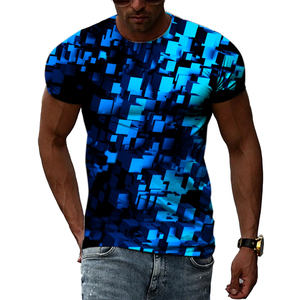 Men's Casual 3D Printed T shirt Short-Sleeved Fit Oversized Top with Birthday Sublimation High Quality 100% Cotton Men T-Shirts - Product Image 1