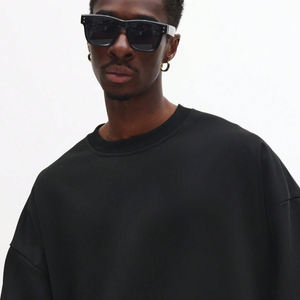Sudadera de Hombre Oversize Estilo Nuevo 2026, Hombros Caídos, Alta Calidad, Tejido Grueso, Sudadera Redonda para Hombre - Product Image 4