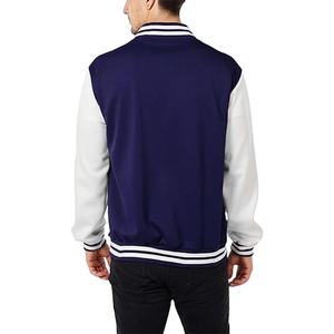 Blouson universitaire coupe slim décontracté et coupe-vent en tissu 100 % polyester de haute qualité, personnalisable, pour hommes, collection 2026 - Product Image 5