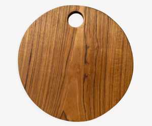 Tabla de cortar de bambú rectangular con asa, acabado natural, tabla de cortar de madera de acacia hecha a mano - Product Image 6