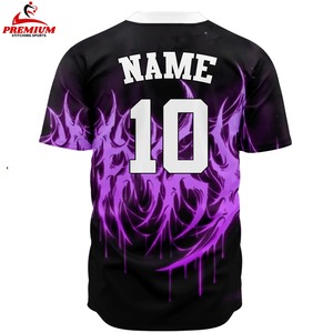 Maillot de baseball personnalisé de haute qualité, sublimation, tissu léger et doux, coupe confortable, respirant - Product Image 2