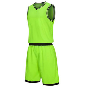 Uniforme de basketball léger et lavé, grande taille, avec logo personnalisé, respirant, imprimé, pour sports d'été, 100 % polyester, UPF 50 UV - Product Image 5