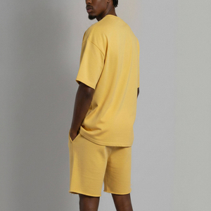 Custom Shorts and T-Shirt <b>Set</b> Solid Baggy Fit Oversized Streetwear Comfortable Men's Summer Casual <b>Set</b> Polyester/Cotton Fleece - Product Image 6