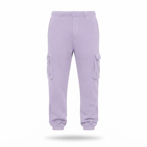 Pantalon de jogging cargo tricoté pour homme, taille élastique, plusieurs poches, polyester et coton, décontracté, pour l'automne, personnalisable - Product Image 5