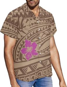 Vestido de las Islas del Pacífico, Estampado de Flores Tapa Samoanas Fijianas, Vestidos Casuales Elegantes Personalizados, Vestidos Ajustados para Parejas - Product Image 4