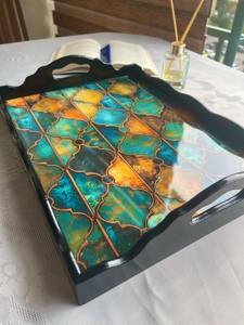 Plateau en bois imprimé pour fête de remise des diplômes, plateau en bois imprimé pour l'affichage de diplômes et de photos, ensemble de plateaux de service en gros - Product Image 5