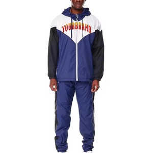 Conjunto de Chaqueta Deportiva Ligera con Capucha para Hombre, Ropa Deportiva Personalizada al por Mayor, Chaqueta Deportiva con Capucha en Bloques de Color para Hombre - Product Image 3