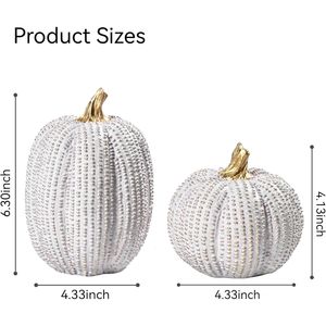 Kit de décoration de citrouilles 2 pièces pour Halloween, pour la sculpture et la décoration, idéal pour les fêtes d'automne - Product Image 2