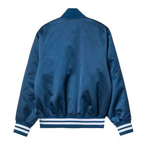 <b>Jacket</b> For Wholesale Fashionable Streetwear Satin Varsity <b>Jacket</b> For Men 100% Top Quality - Product Image 4