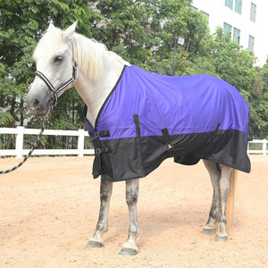 Couvertures lourdes respirantes en toile/polaire pour chevaux, chaudes pour l'hiver, avec doublure chaude, pour concours et protection équine - Product Image 6