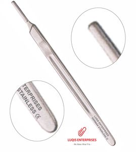 Scalpel Handle #7K Short Stainless Steel <b>Surgical</b> <b>Knife</b> Handle Reusable Autoclavable Medical Instrument - Product Image 4