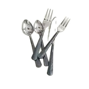 Ensemble de couverts en acier miroir de qualité supérieure forte demande pour le service de table d'hôtel de mariage servant à manger jetable pour le quotidien - Product Image 1