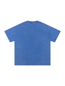 T-shirt décontracté pour homme à col rond et manches courtes, couleur unie, coupe ample, tissu jersey 100% coton, écologique, 320g - Product Image 6
