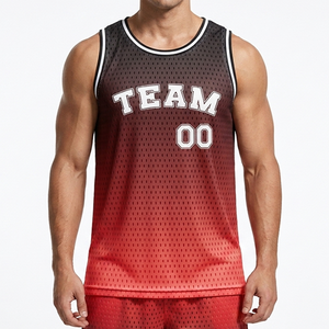 Camiseta de Baloncesto para Hombre de Alta Calidad, Última Moda, Antiarrugas, Transpirable, Malla 100% Poliéster, Impresión Personalizada y Logotipo con Nombre del Equipo - Product Image 4