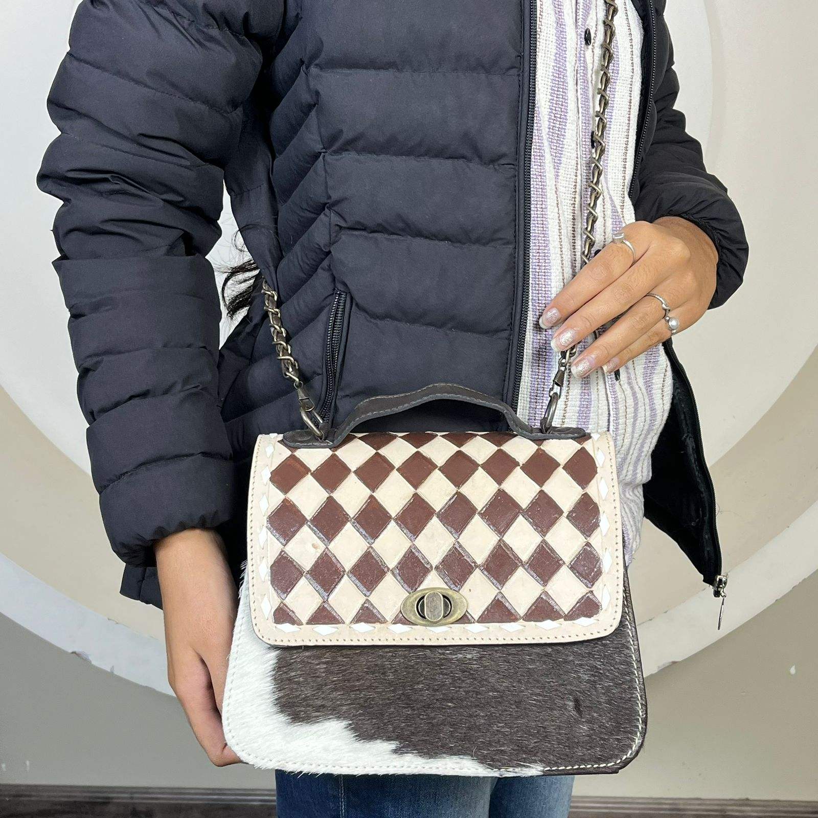 Tan & Brown Checkered