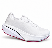 Chaussures de course légères en maille respirante, baskets à semelle épaisse amortissante, chaussures de sport pour la marche sur route, vente en gros