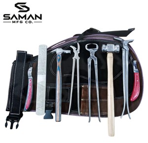 Kit d'outils de fermeur de haute qualité pour l'entretien des sabots de cheval, outils de ferrage, équipement vétérinaire pour fermeurs, kit d'outils de coupe de sabots équins - Product Image 5