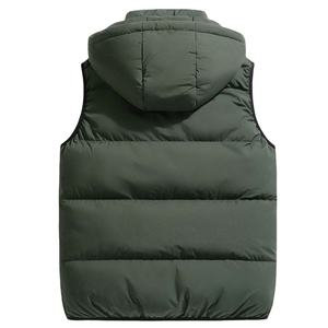 Custom 3D Letter <b>Men's</b> Outdoor Sleeveless Jacket Zip up Windproof Utility <b>Men</b> Hoodie <b>Waistcoat</b> 100%Polyester Puffer Vest <b>for</b> <b>Men</b> - Product Image 3