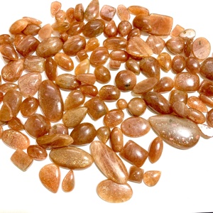 Piedra Semipreciosa de Alta Calidad, Piedra del Sol Natural, Corte Rosa, Cabujón en Forma de Pera, Certificada por Terceros, Tamaño Personalizable, Venta al Por Mayor - Product Image 4