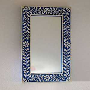Miroir mural décoratif moderne fait main avec incrustation de nacre, écologique, épaisseur personnalisable - Product Image 5