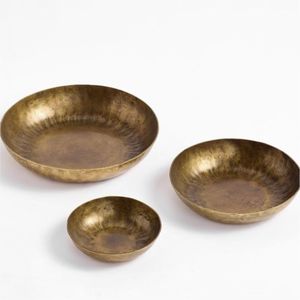 Vente en gros de bols de service et de fruits sur pied en laiton de luxe, cannelés, vaisselle décorative et pièces maîtresses de table - Product Image 5