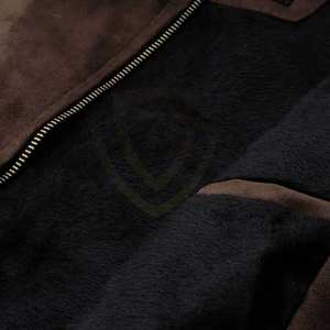 High Street Men's <b>Suede</b> Leather Winter <b>Jacket</b> OEM Service Breathable Quick Dry High Quality <b>Suede</b> Leather <b>Jacket</b> - Product Image 5
