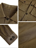 Veste d'extérieur classique et pratique à col montant, avec détails de compartiments fonctionnels, style décontracté et tendance