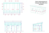 Kit de maisonnette 20'x12' / Kit de maisonnette préfabriquée / Bureau / Chambre / Kit de maison
