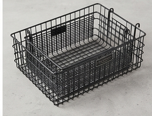 Fine Quality <b>Rectangular</b> Metal Wire <b>Storage</b> <b>Basket</b> With Hanging Hooks Modern Style For Multi-Purpose Neatening And Organization - Product Image 5