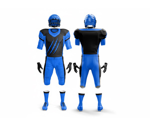 Ensemble d'uniformes de football américain sur mesure, fournisseur en gros de vêtements de sport |   Ensemble de football avec maillot et pantalon |   Polyester respirant - Product Image 5