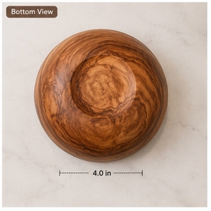 Frutero de Madera de 8 Pulgadas de Diámetro, Ecológico, Vista Frontal - Product Image 3