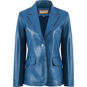 Abrigo Largo de Cuero Genuino de Lujo para Mujer, Elegante, Sofisticado, Chaqueta de Invierno a la Moda, Estilo Personalizado - Product Image 1