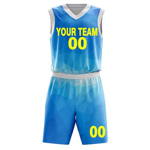 Maillots de basketball pour adultes, uniformes de sport respirants et anti-humidité avec impression intégrale par transfert thermique, tailles américaines, faible MOQ - Product Image 1