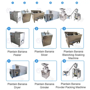 Equipo de alimentos comercial Línea de procesamiento de polvo de plátano Maquinaria de producción de máquina de harina de plátano - Product Image 2