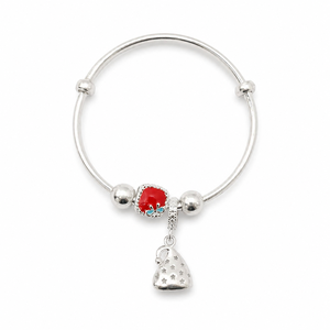 925 Sterling Silver Ladybug Charm <b>Bracelet</b> High Polish Adjustable Kids Girls Fashion Jewelry Gift Daily Wear Party <b>Cute</b> Animal - Product Image 3