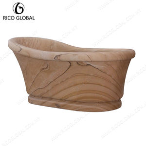 Bañera Independiente de Lujo Tallada a Mano en Mármol Natural - Product Image 5