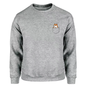 Cotton Blank Crewneck <b>Plain</b> <b>Sweatshirts</b> Original Materials Sweater Men's Sweat Wear Embroidery O Neck Shirt - Product Image 4