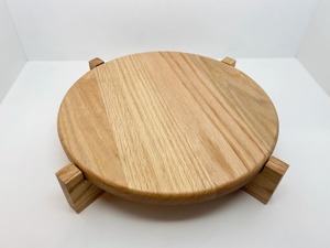 Base de Madera para Pastel con Tapa de Mármol Negro y Pedestal Moderno, Ideal para la Organización de Mesas en Fiestas de Té y Presentaciones de Catering para Eventos - Product Image 6