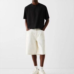 Camiseta Lisa Extra Grande Premium para Hombre, de Algodón, Corte Holgado, Transpirable, Informal, de Manga Corta, para Verano, Cómoda - Product Image 3