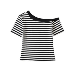 Camiseta de Alta Calidad para Chicas, Cuello Redondo, Manga Corta, Camiseta Básica para Mujer, Verano, Algodón, Corte Ajustado - Product Image 6