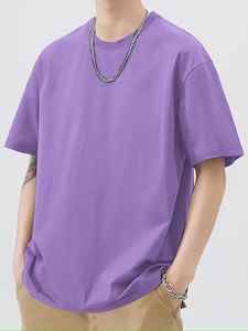 Camiseta Moderna de Cuello Redondo para Hombre de Alta Calidad, 100% Algodón, Hombros Caídos, Textura Suave, Transpirable, Personalizable - Product Image 3