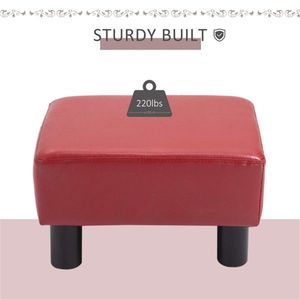 Poggiapiedi Moderno e Confortevole in Plastica e Tessuto per Soggiorno, Camera da Letto, Cucina, Hotel - Product Image 4