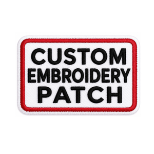 Écusson brodé personnalisé par le fabricant, en tissu tissé, forme ronde, logo 100% entièrement brodé, thermocollant, broderie 3D - Product Image 5