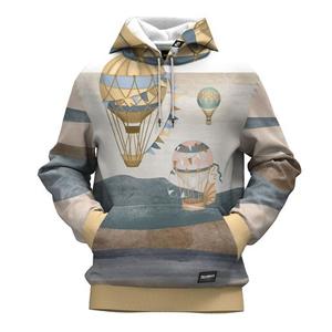 Sweat-shirt à capuche pour homme avec imprimé galaxie et motif silhouette d'arbre, vêtement d'automne à manches régulières en polyester tricoté - Product Image 5