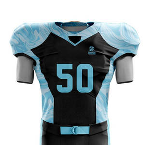 Maillot de football américain à manches courtes, 100 % polyester, léger et respirant, imprimé, haute qualité, dernier design 2026, faible MOQ, vente chaude - Product Image 3