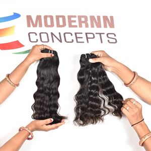 Cheveux vietnamiens non traités du meilleur fournisseur, ondulés, 10-36 pouces, longueur ondulée, cheveux humains de couleur naturelle pour femmes noires - Product Image 2