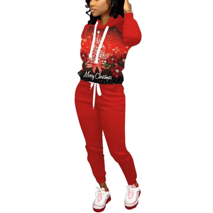 Conjunto de Dos Piezas Deportivo Casual para Mujer, Chaqueta de Forro Polar con Cierre y Capucha, Pantalones de Yoga, Otoño Invierno - Product Image 3